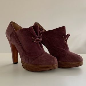 Luiza Barcelos Plum Oxford Booties Size 10B